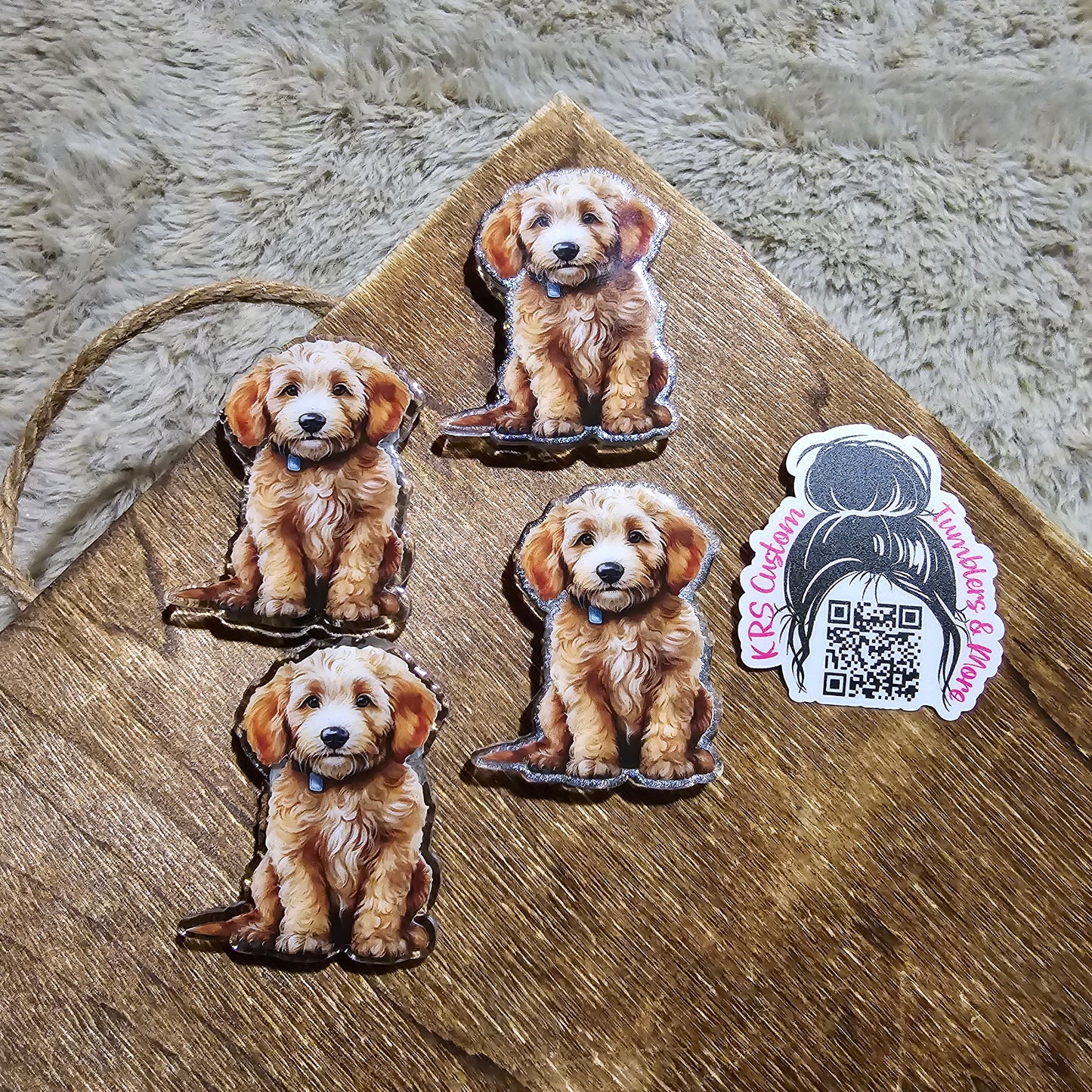 RTS Badge Reels - Labradoodle