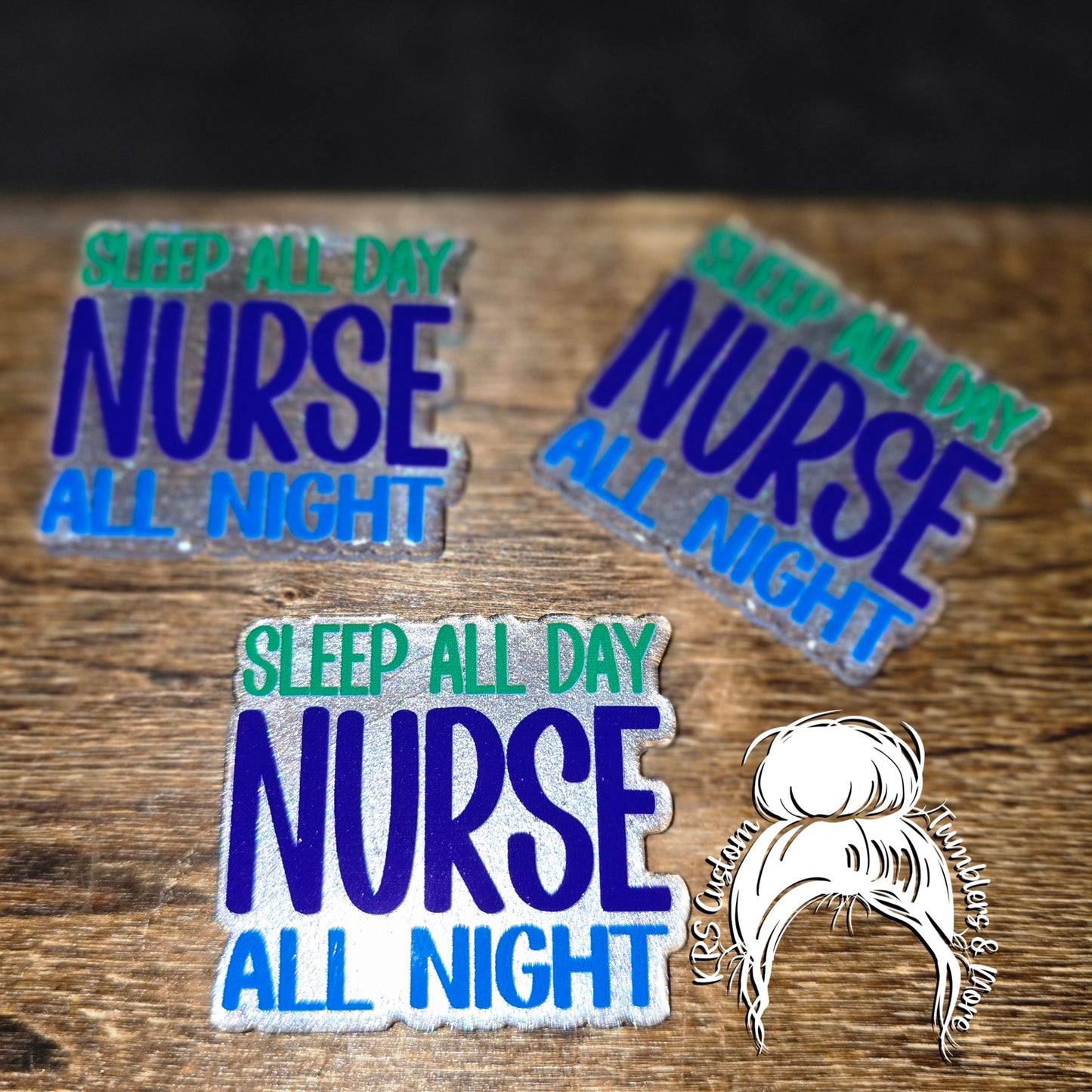 RTS Badge Reels - Nurse All Night