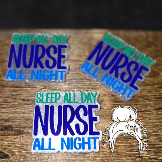 RTS Badge Reels - Nurse All Night