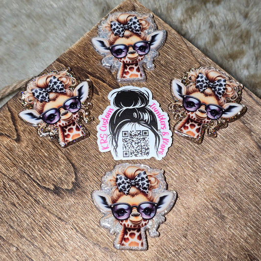 RTS Badge Reels - Glamor Giraffe2