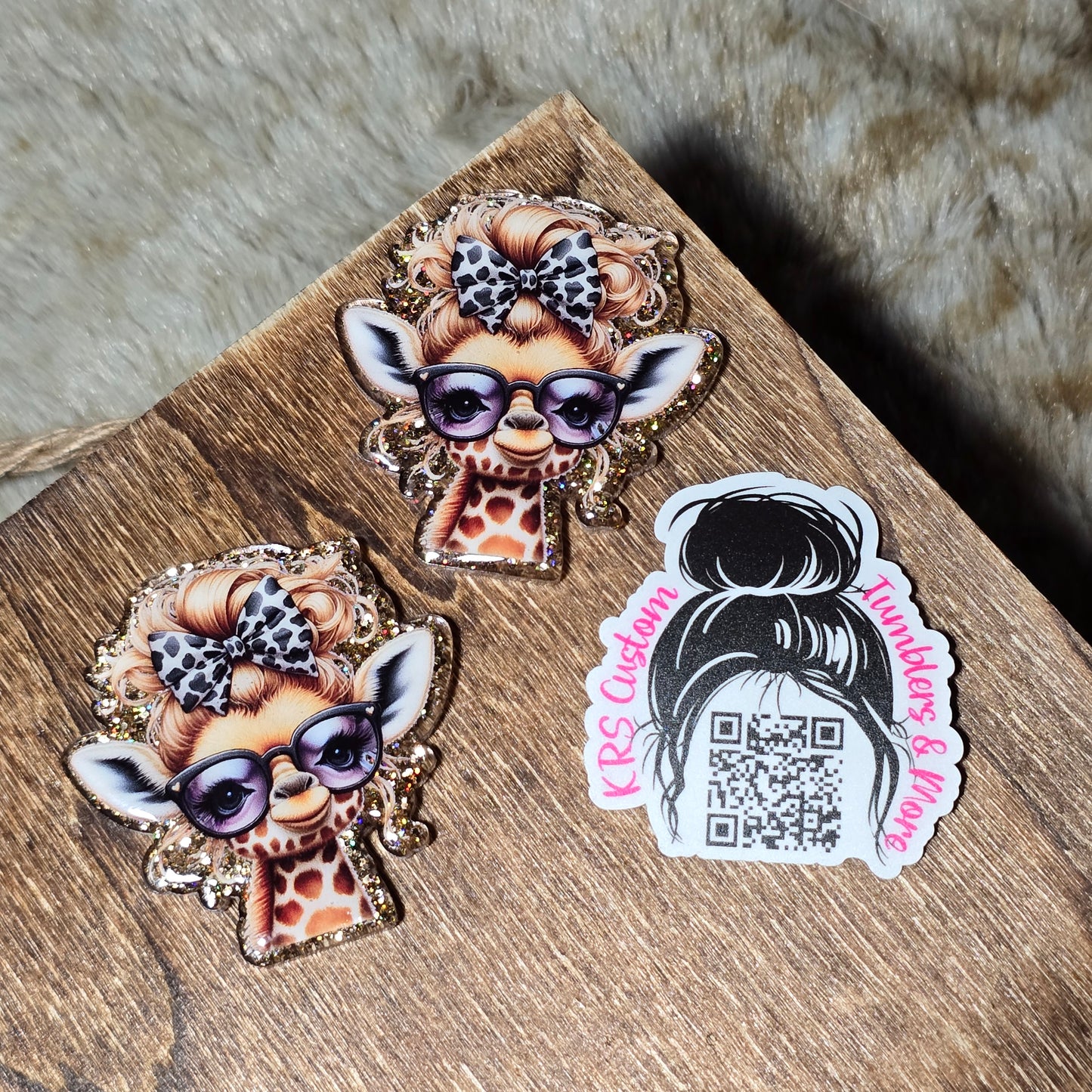 RTS Badge Reels - Glam Girraffe