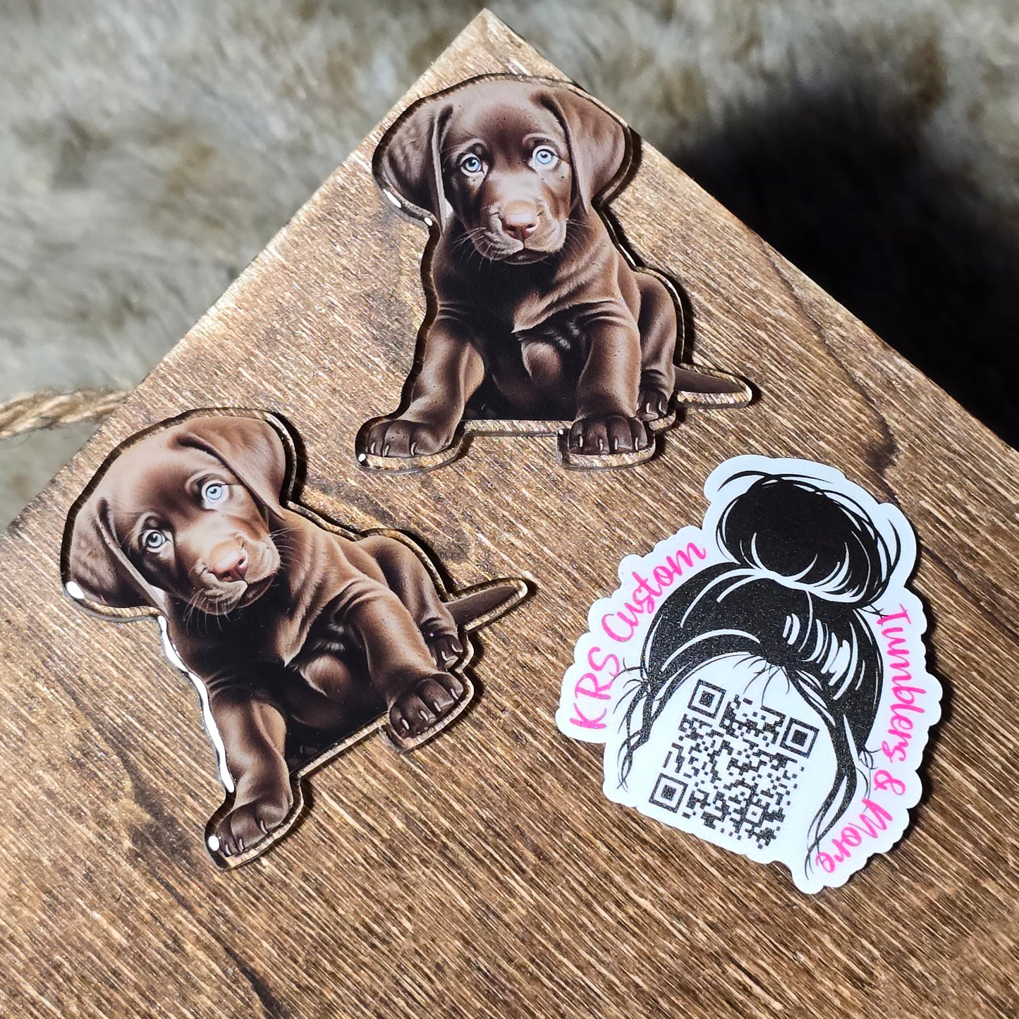 RTS Badge Reels - Chocolate Lab