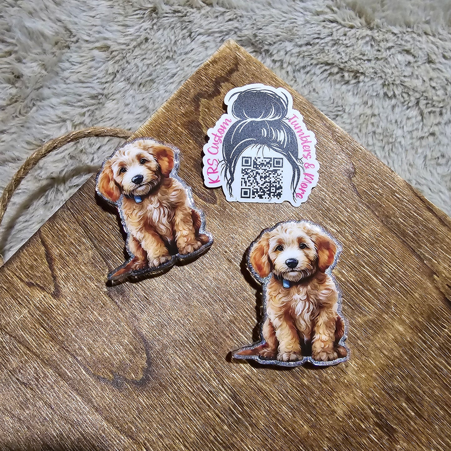 RTS Badge Reels - Labradoodle