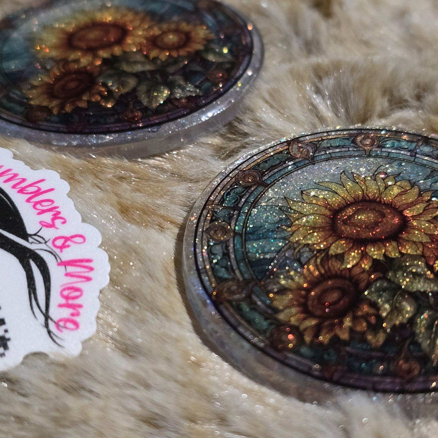 RTS Badge Reels - Sunflower Stained Glass