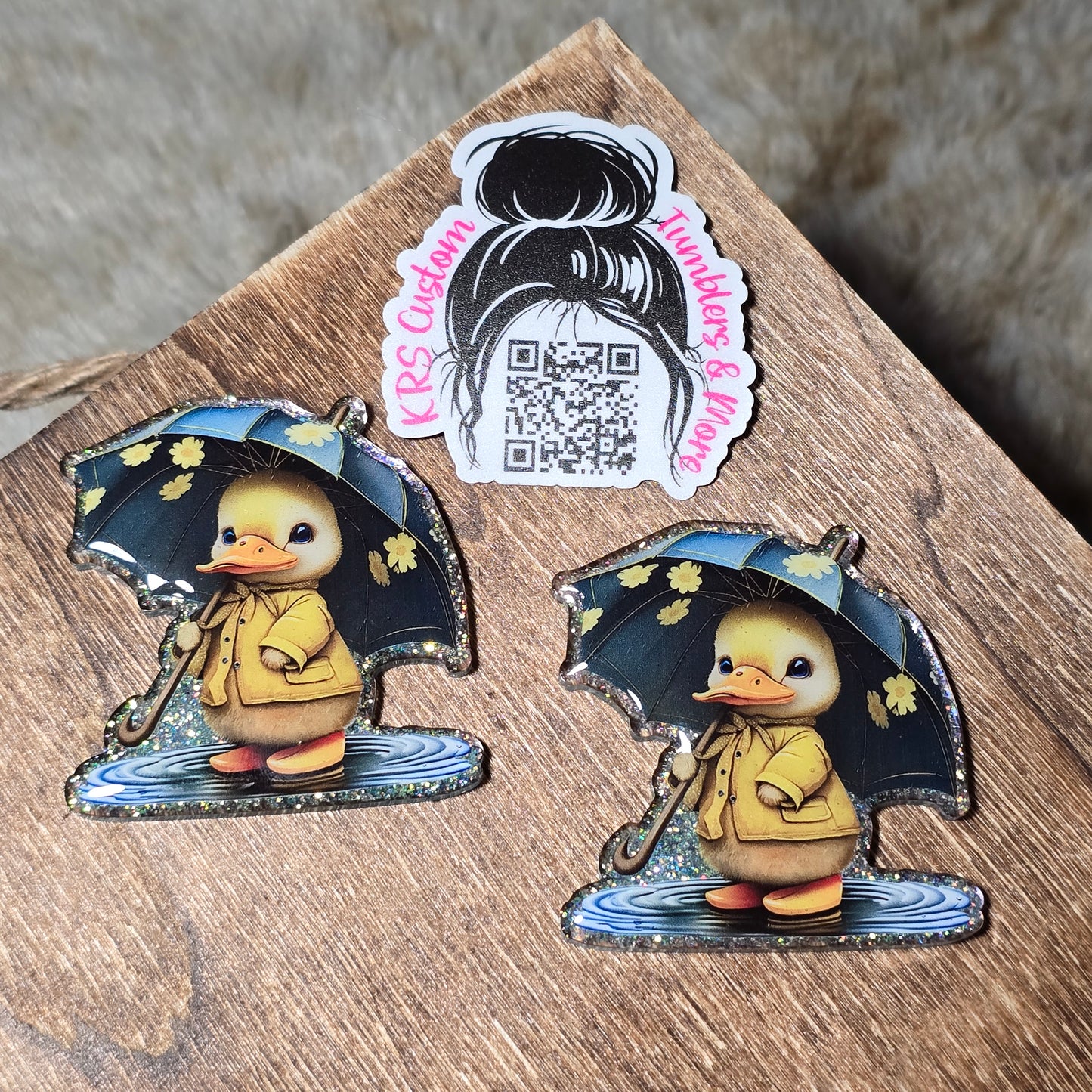 RTS Badge Reels - Duck w/ umbrella