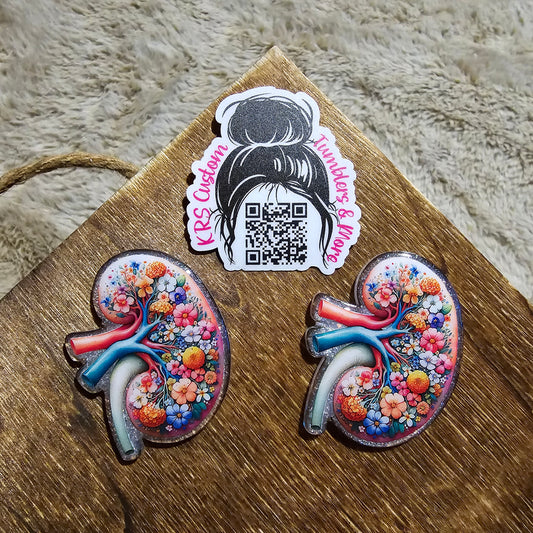 RTS Badge Reels - Floral Kidney