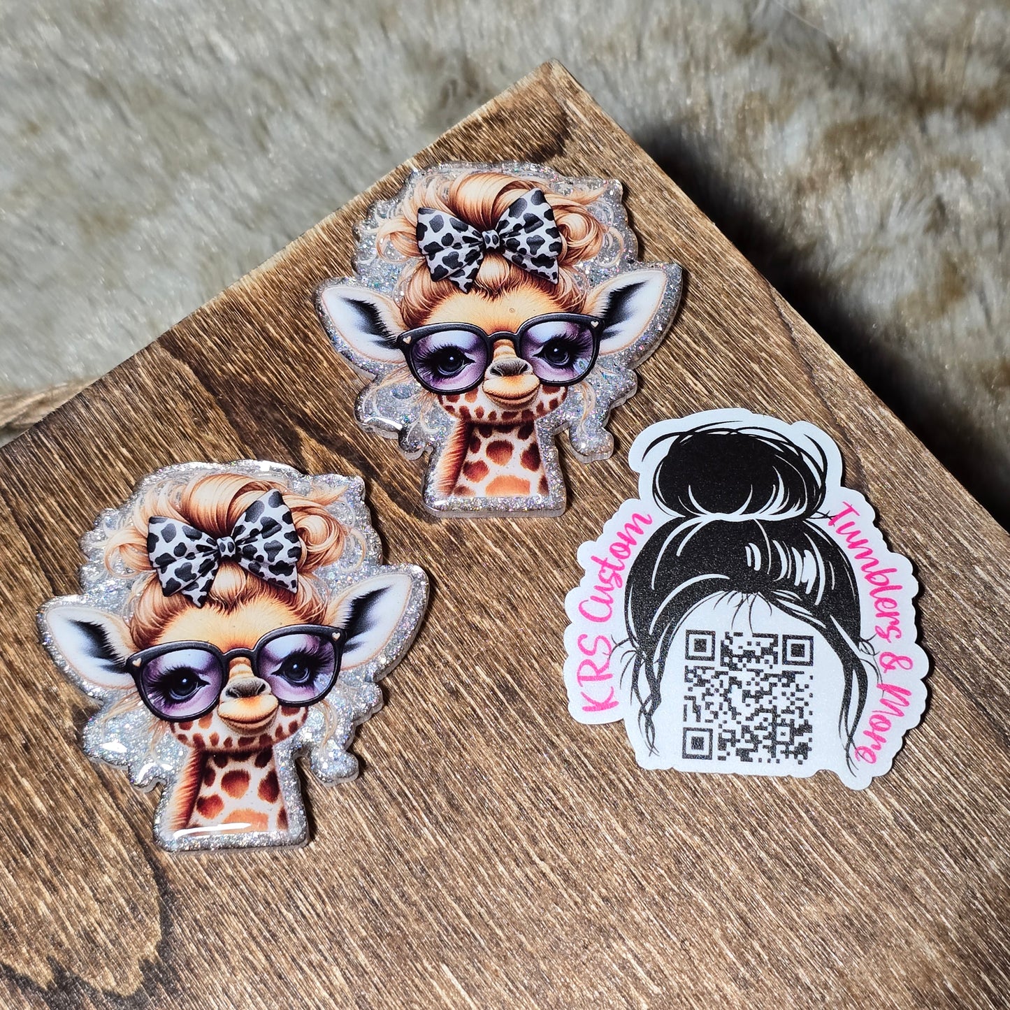 RTS Badge Reels - Glam Girraffe