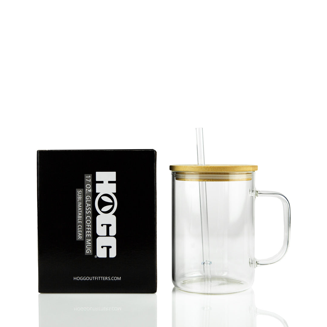 15-17oz Glass Coffee Mug