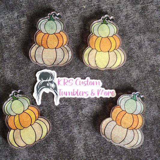 RTS Badge Reels - Stacked Pumpkins