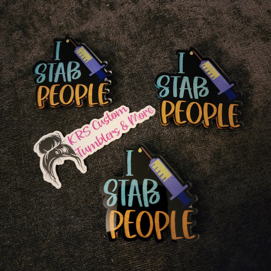 RTS Badge Reels - I Stab People