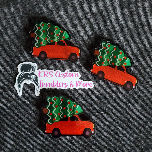 RTS Badge Reels - Truck w/ Christmas Tree