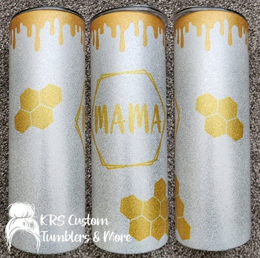 RTS 20oz Glitter - Honey Mama