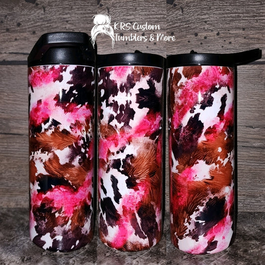 RTS 25oz Duo - Cowhide Pink