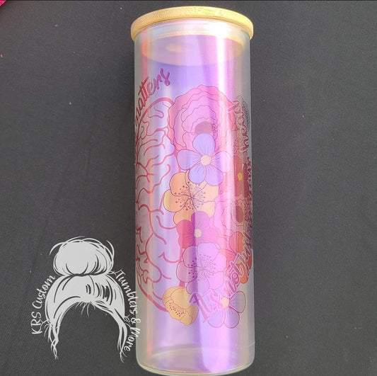 RTS 25oz Purple Irid Glass - Mental Health Matters