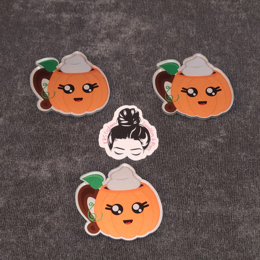 RTS Badge Reels - Pumpkin Drink